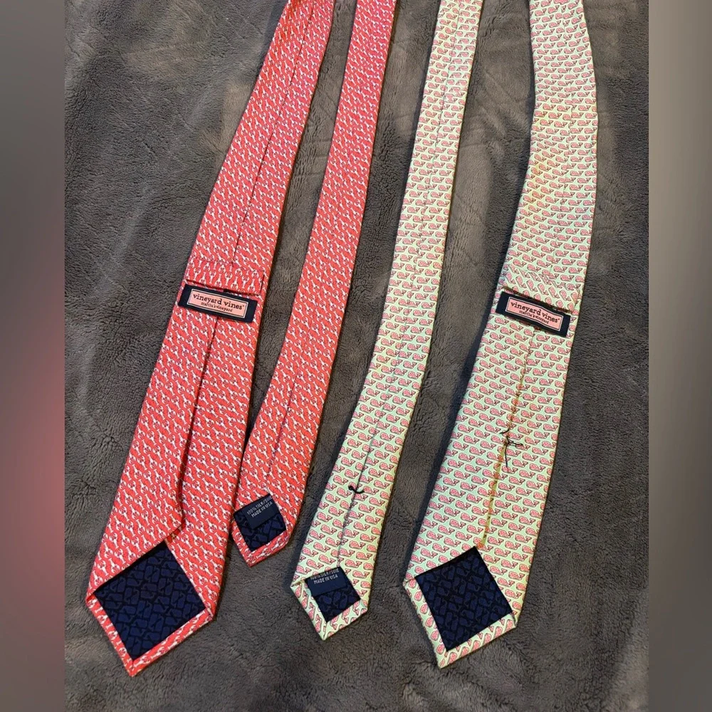 Vineyard Vines Red and Green Kids Ties